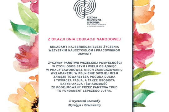 życzenia z okazji Dnia Nauczyciela